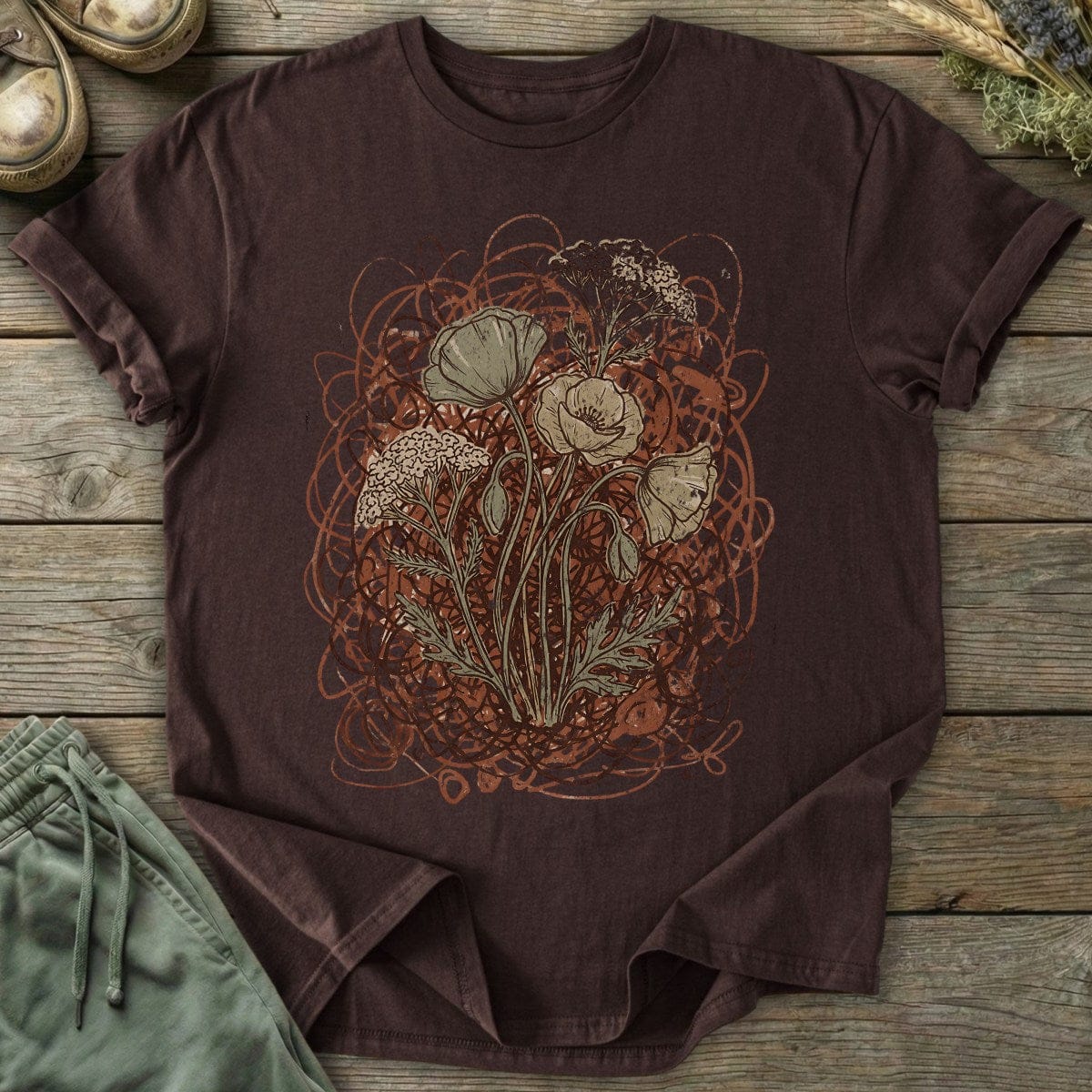 Printify T-Shirt Blooming Through Chaos T-Shirt