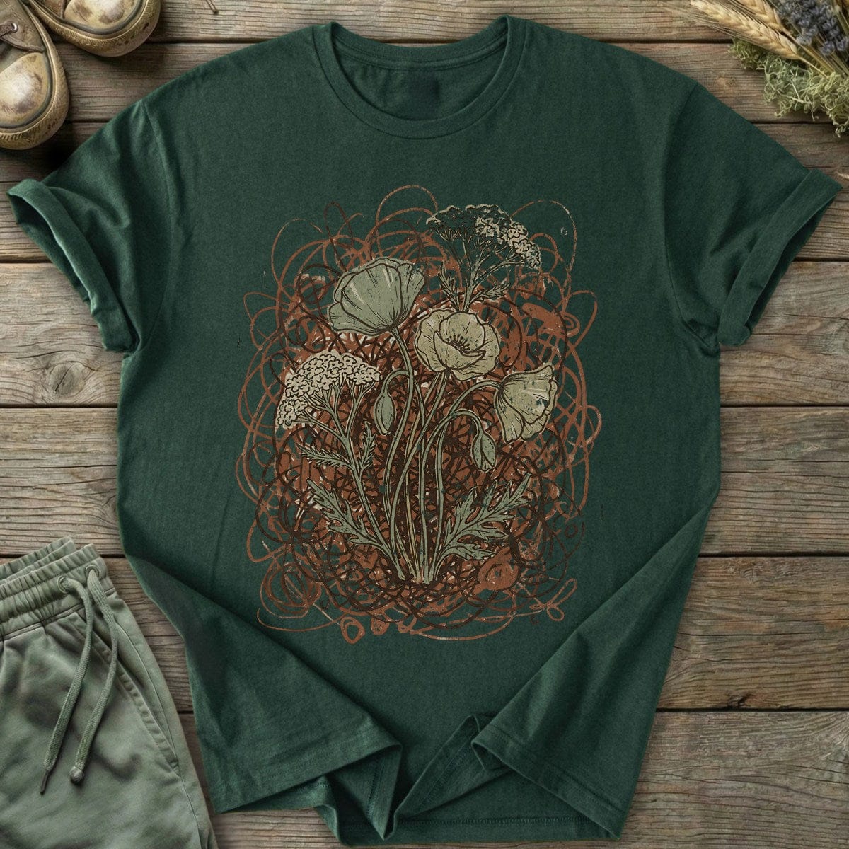 Printify T-Shirt Blooming Through Chaos T-Shirt