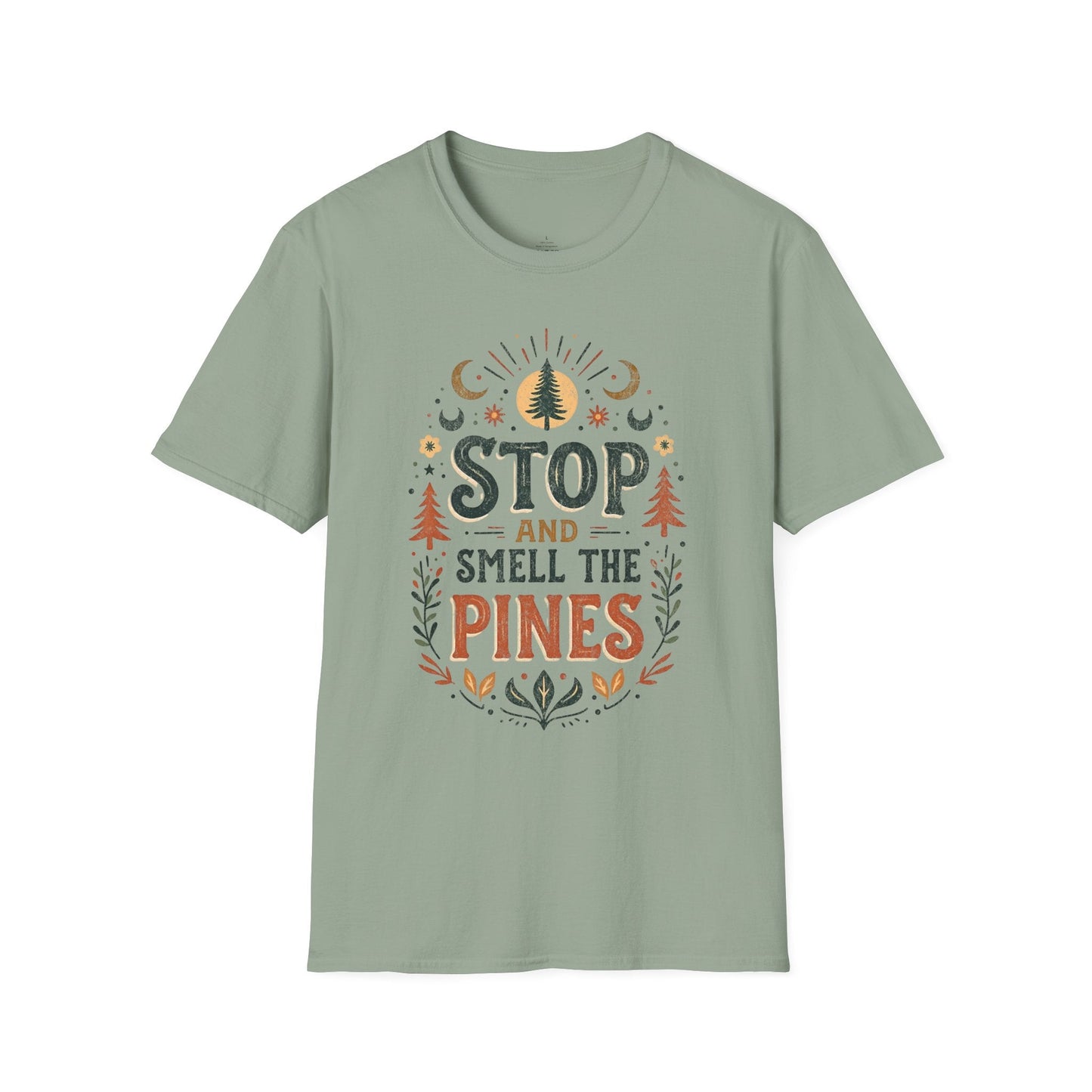 Printify T-Shirt Boho Smell the Pines T-Shirt