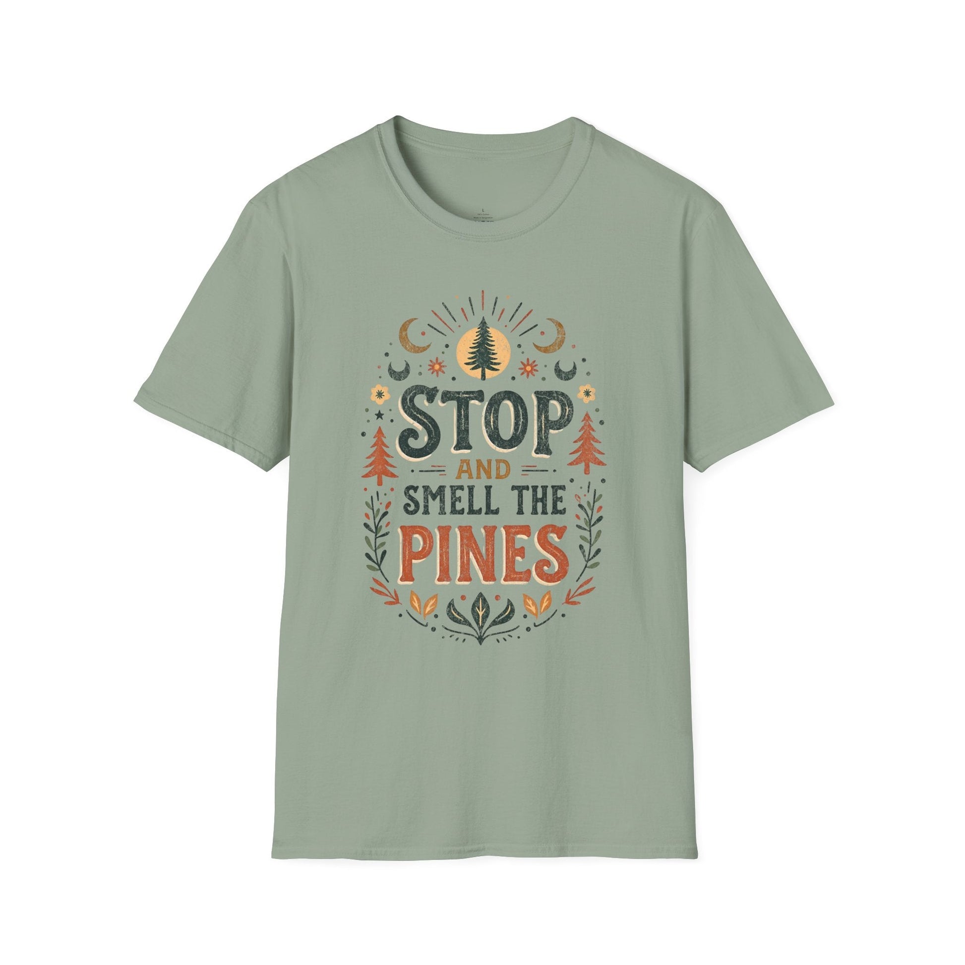 Printify T-Shirt Boho Smell the Pines T-Shirt