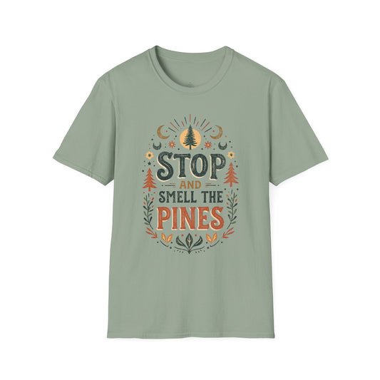 Printify T-Shirt Boho Smell the Pines T-Shirt