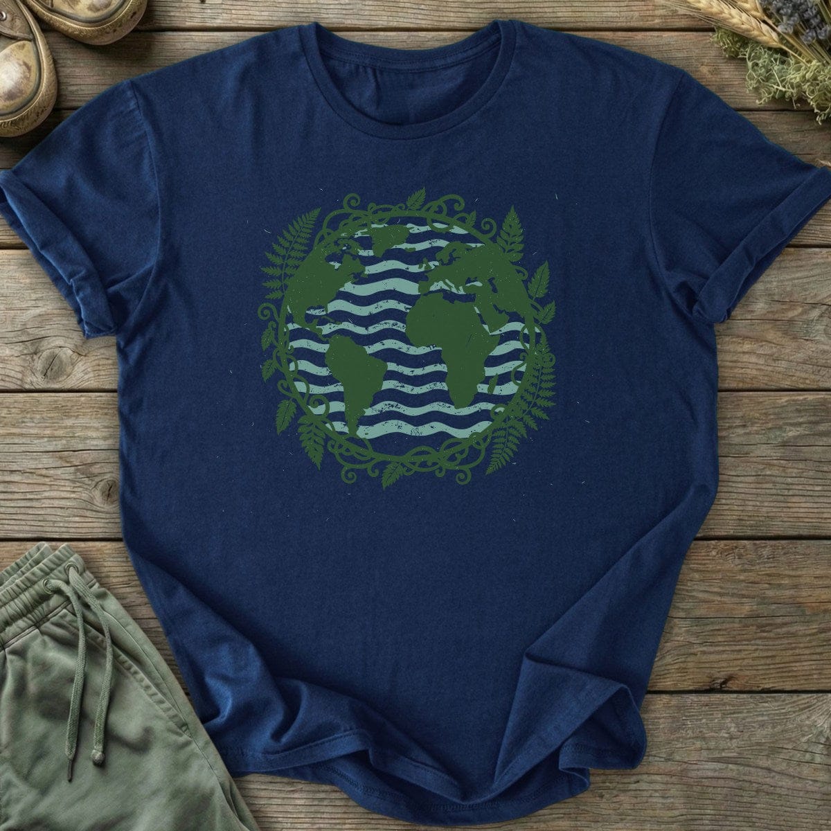 Printify T-Shirt Botanical Earth T-Shirt