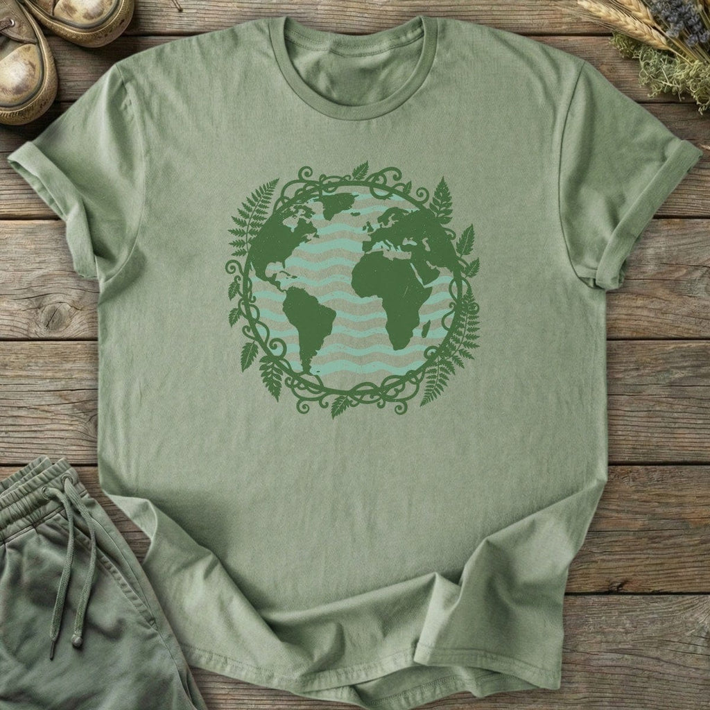Printify T-Shirt Botanical Earth T-Shirt