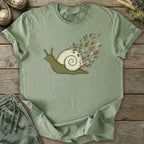 Printify T-Shirt Botanical Snail T-Shirt