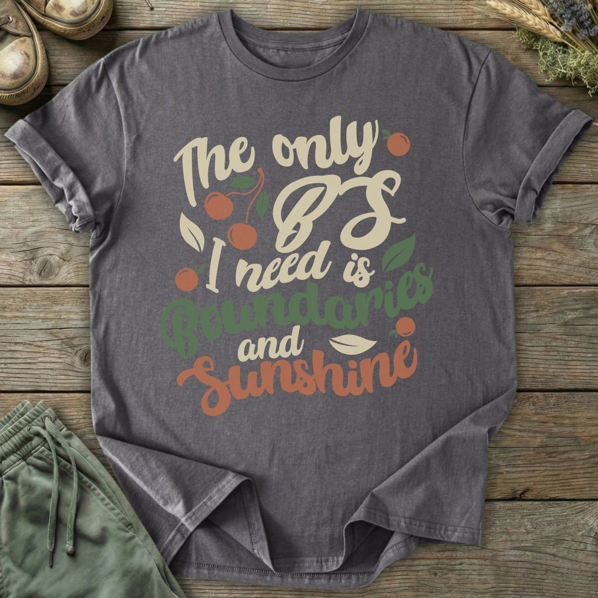 Printify T-Shirt Boundaries and Sunshine T-Shirt