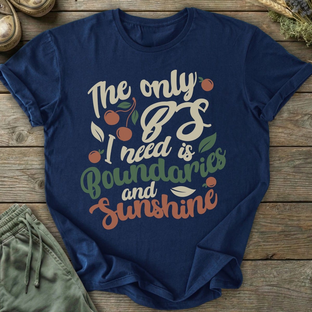 Printify T-Shirt Boundaries and Sunshine T-Shirt