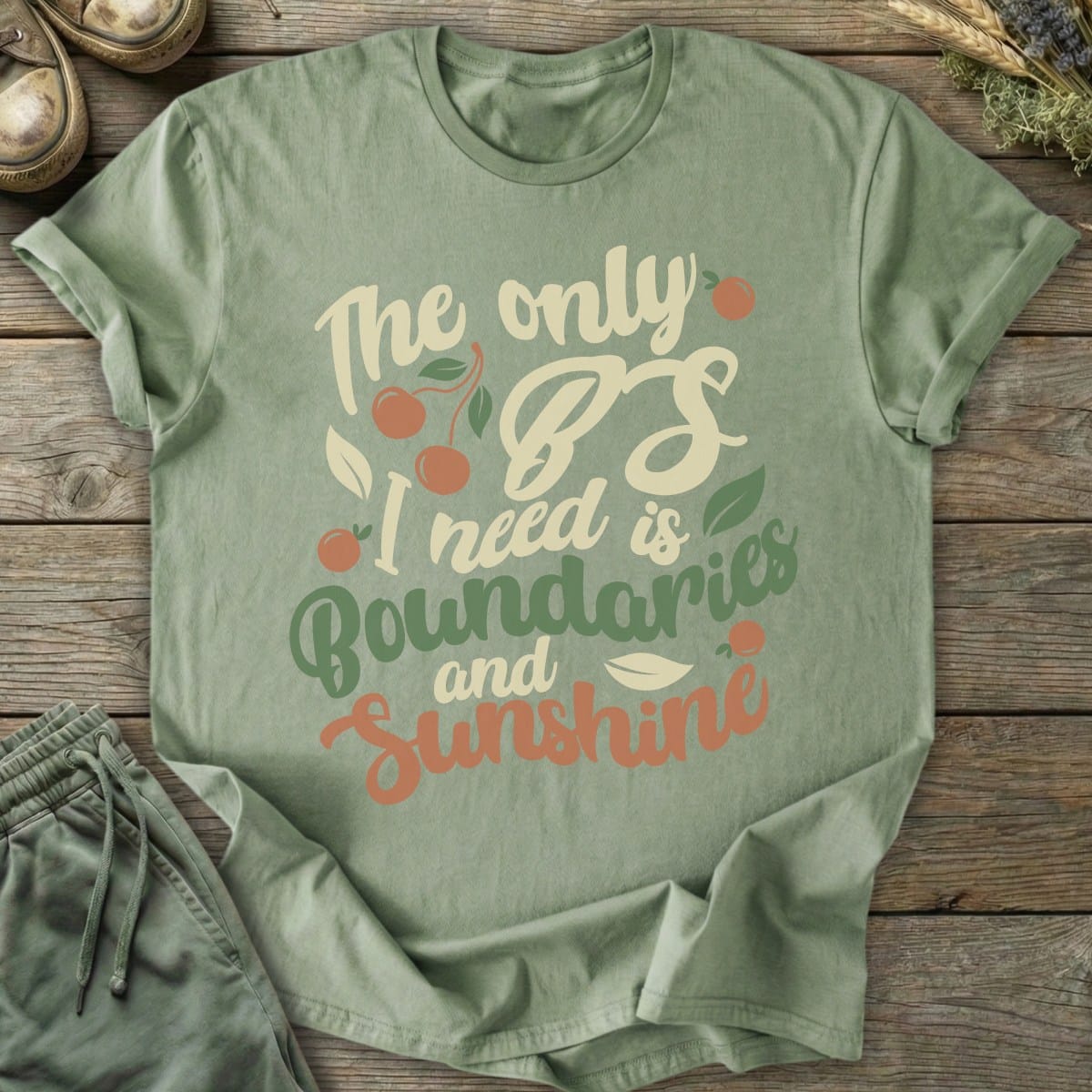 Printify T-Shirt Boundaries and Sunshine T-Shirt