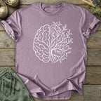 Printify T-Shirt Brain and Leaves T-Shirt
