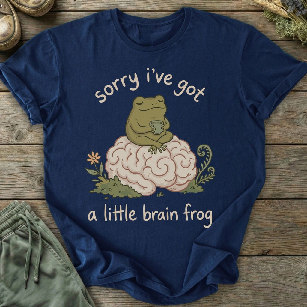 Printify T-Shirt Brain Frog T-Shirt