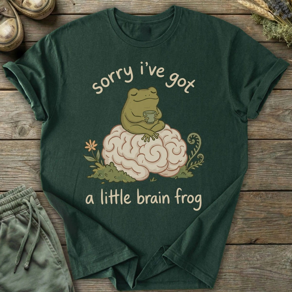 Printify T-Shirt Brain Frog T-Shirt