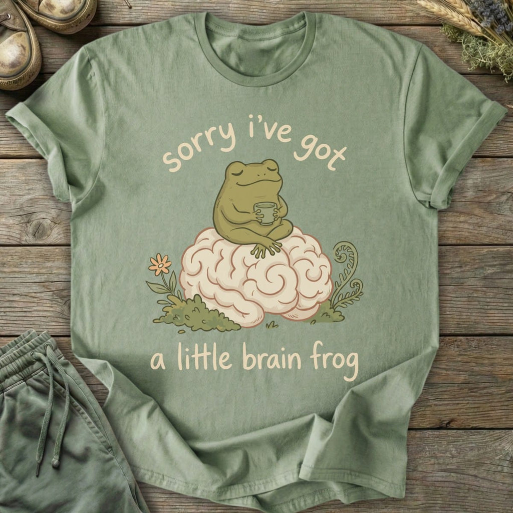 Printify T-Shirt Brain Frog T-Shirt