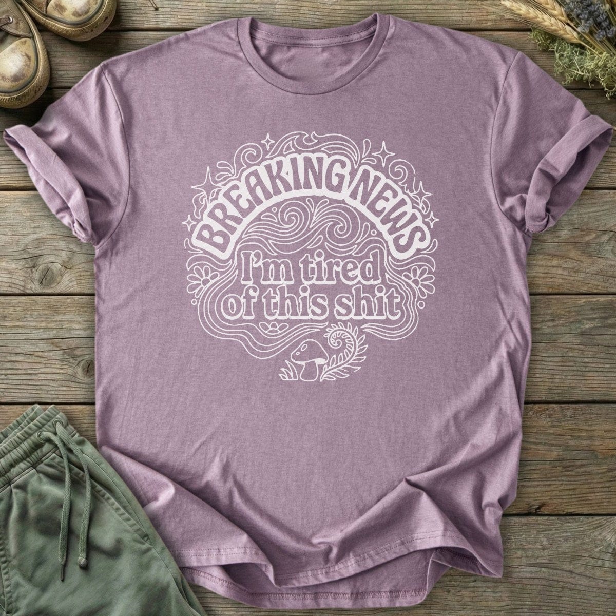 Printify T-Shirt Breaking News T-Shirt