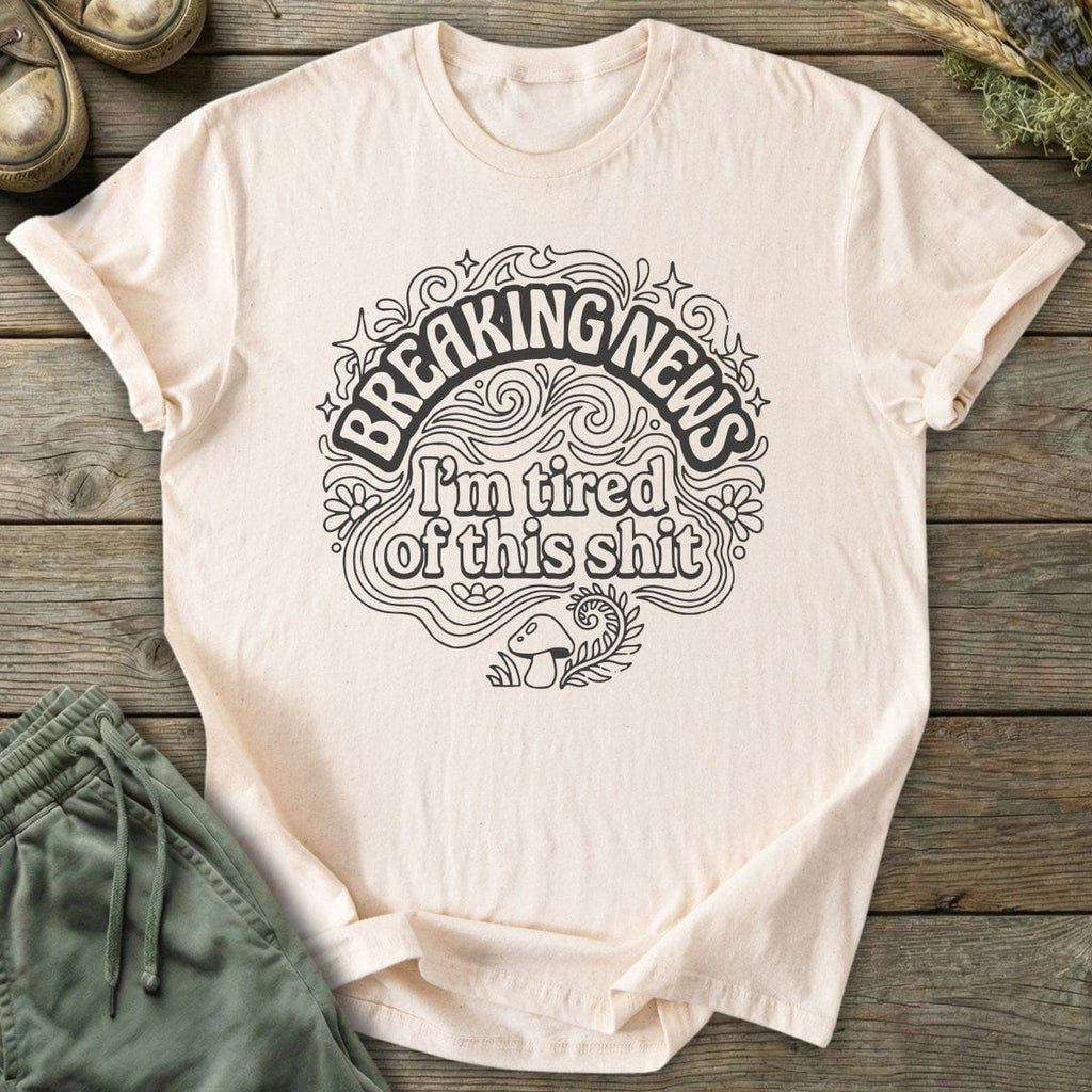 Printify T-Shirt Breaking News T-Shirt