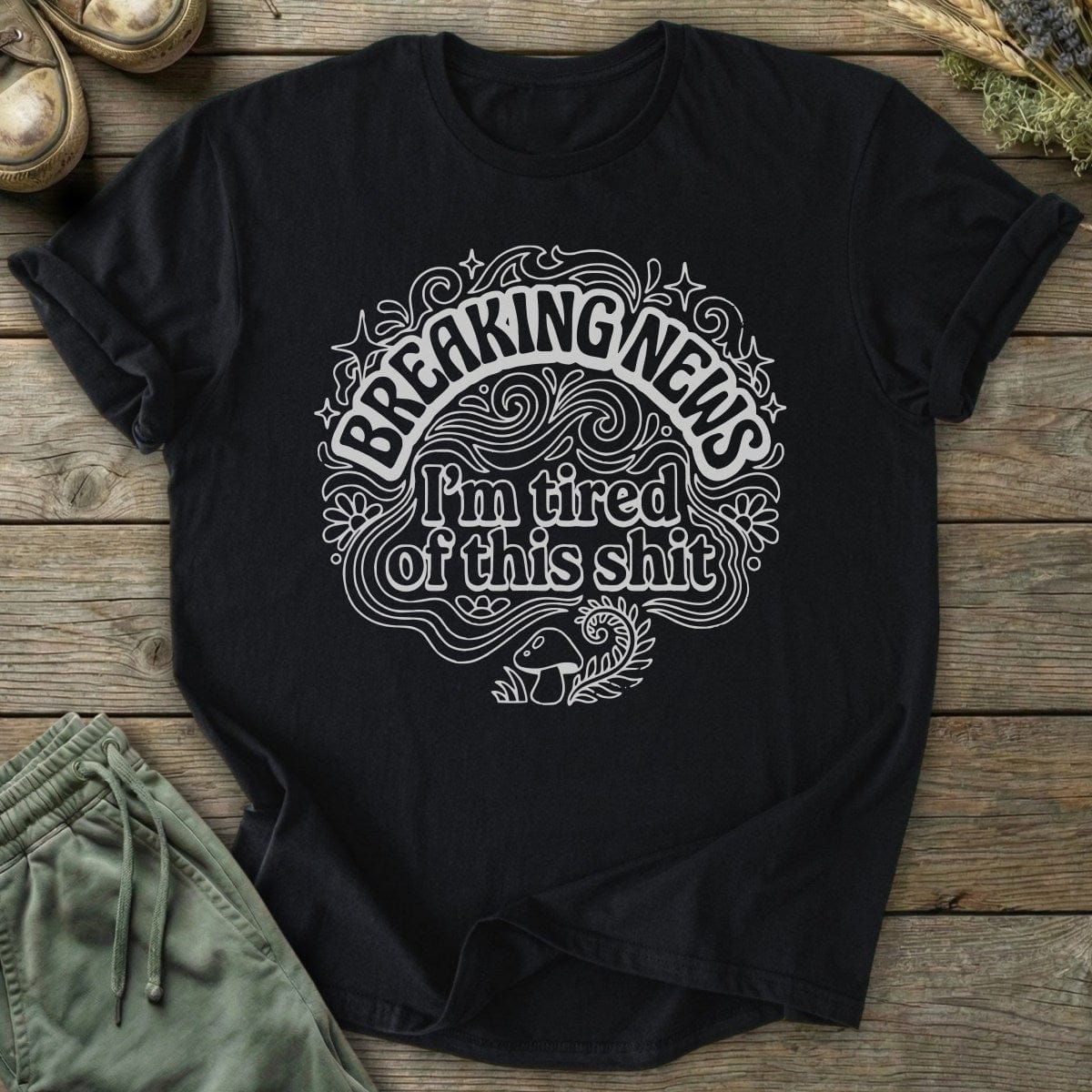 Printify T-Shirt Breaking News T-Shirt