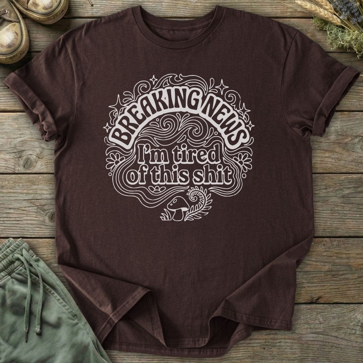 Printify T-Shirt Breaking News T-Shirt