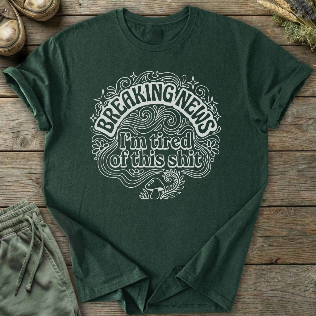 Printify T-Shirt Breaking News T-Shirt