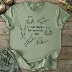 Printify T-Shirt Built Different Frog Collage T-Shirt