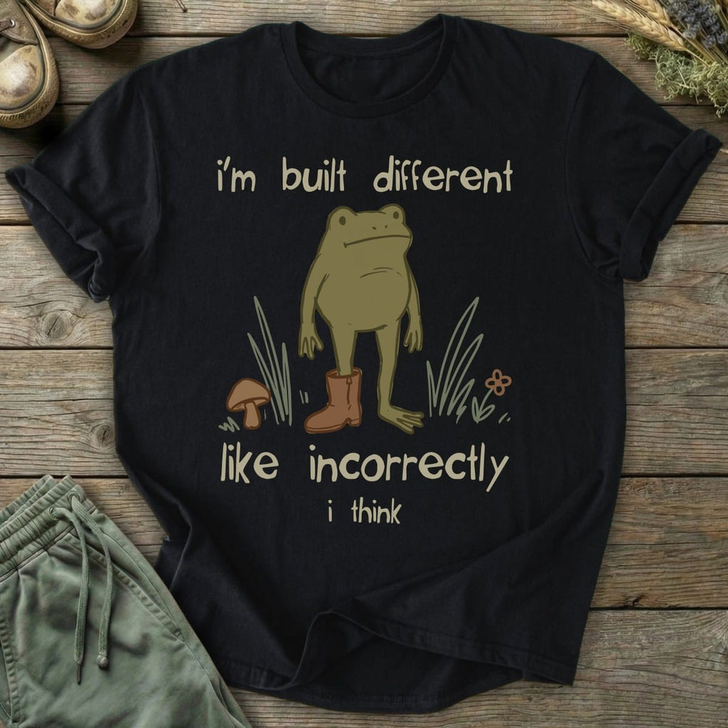 Printify T-Shirt Built Different Frog T-Shirt