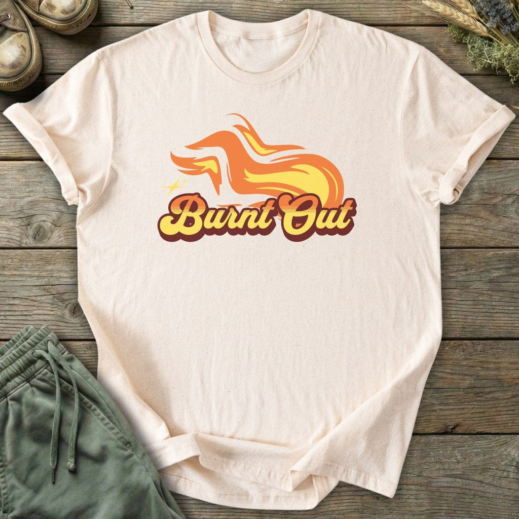 Printify T-Shirt Burnt Out Flame T-Shirt