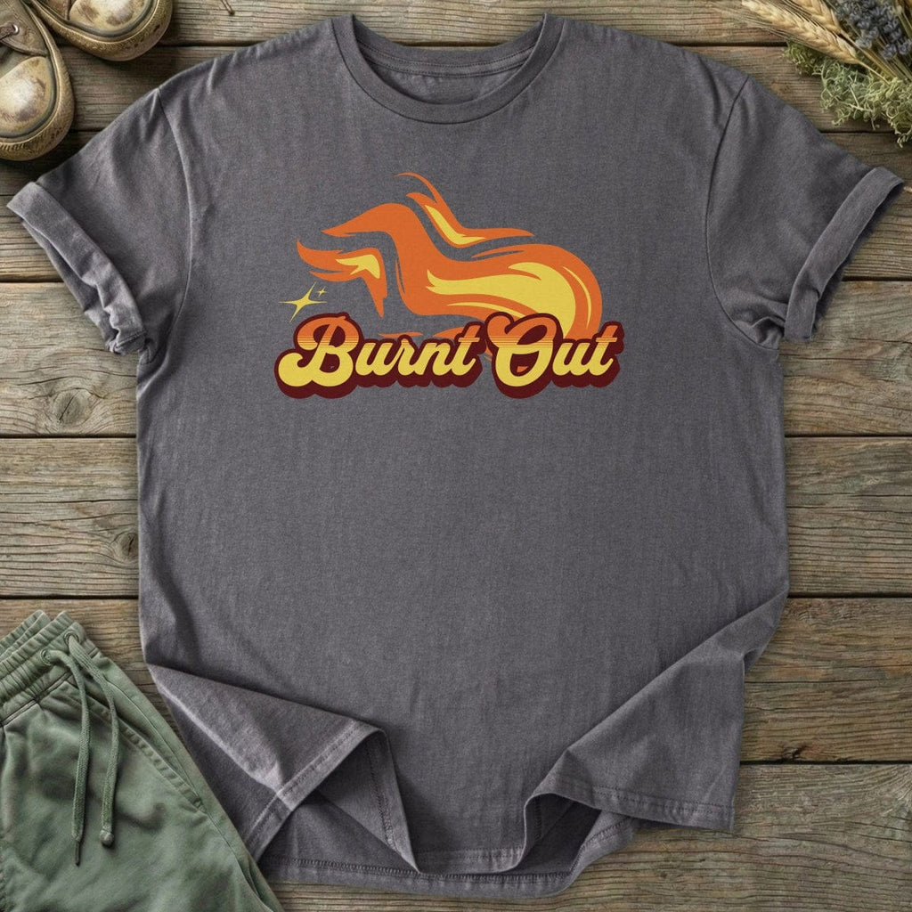 Printify T-Shirt Burnt Out Flame T-Shirt
