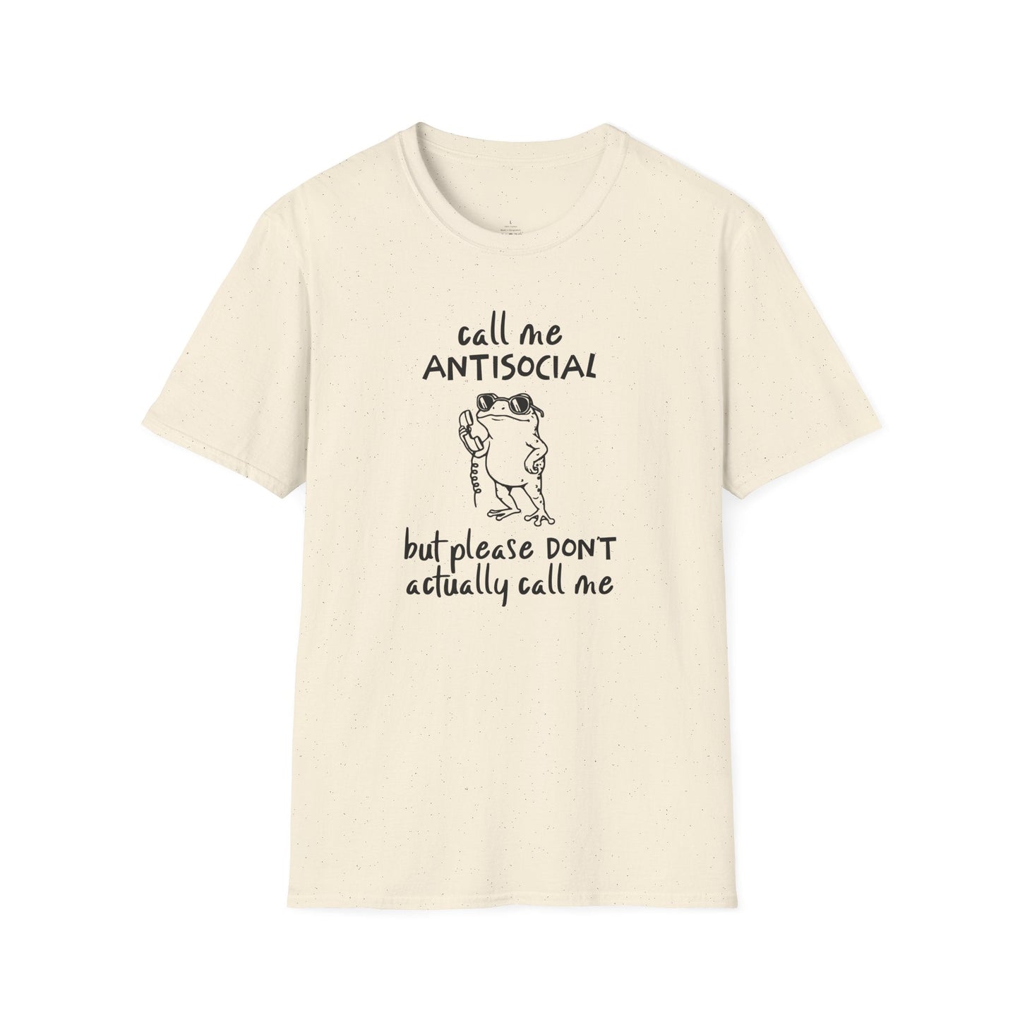 Printify T-Shirt Call Me Antisocial T-Shirt