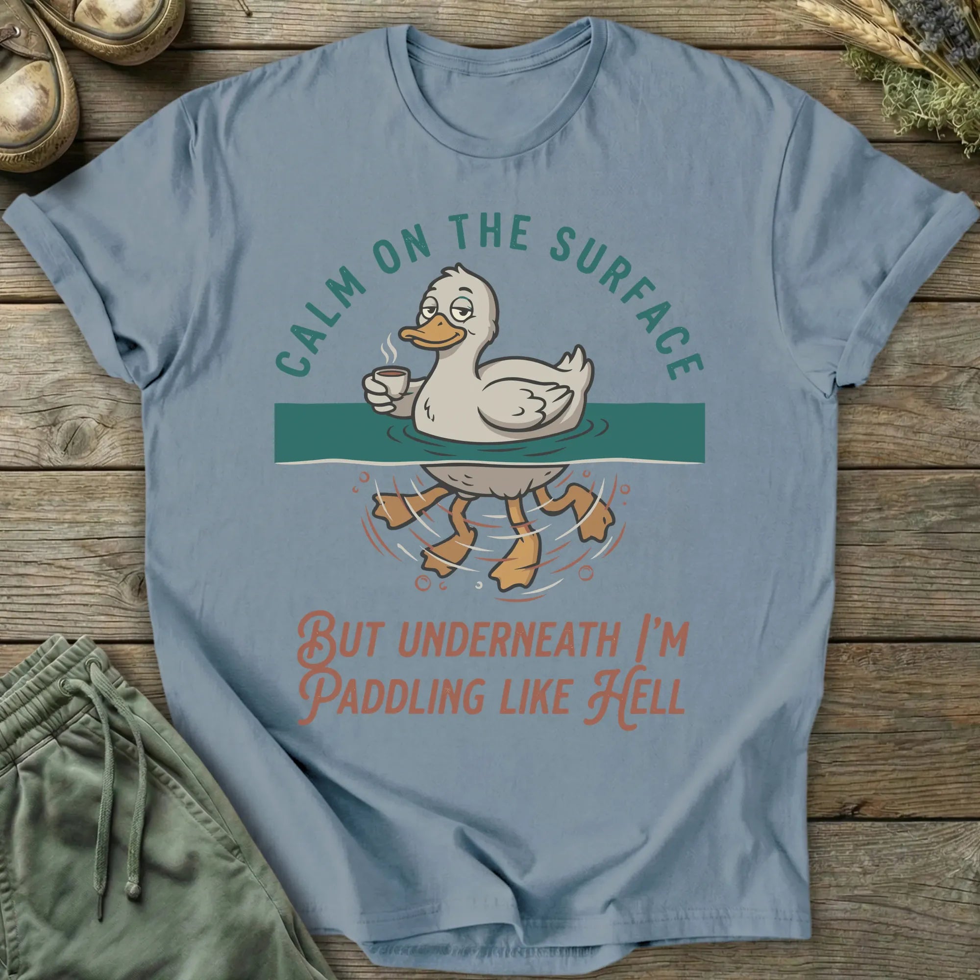Printify T-Shirt Calm On The Surface T-Shirt