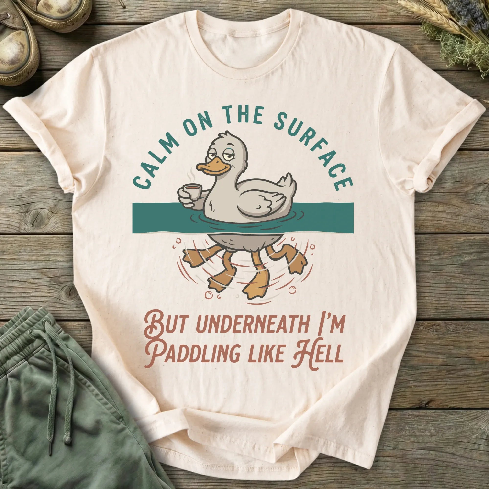 Printify T-Shirt Calm On The Surface T-Shirt