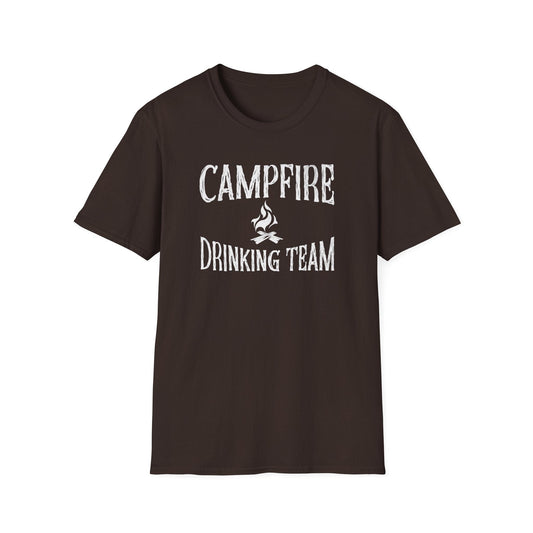 Printify T-Shirt Campfire Drinking Team T-Shirt