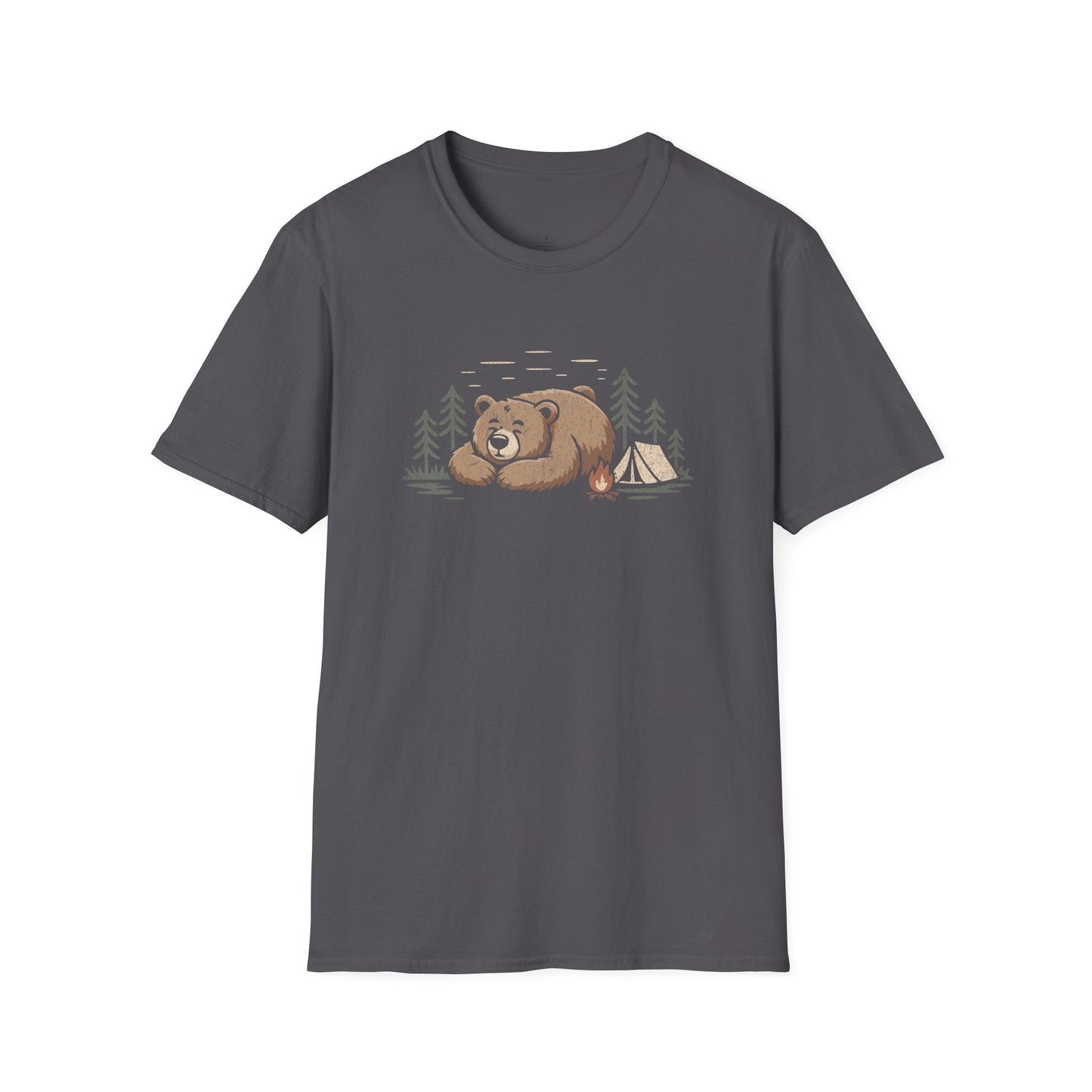 Printify T-Shirt Camping Bear T-Shirt