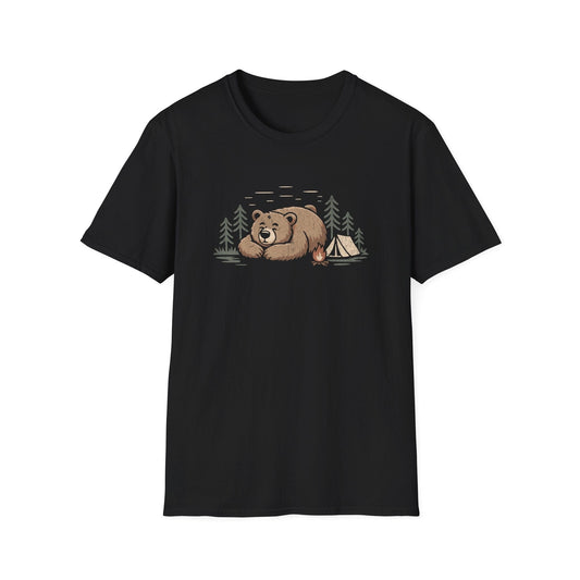 Printify T-Shirt Camping Bear T-Shirt