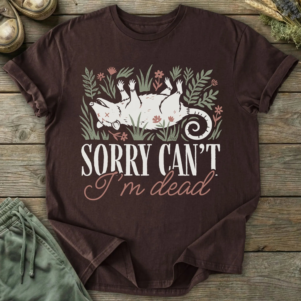 Printify T-Shirt Can't I'm Dead T-Shirt