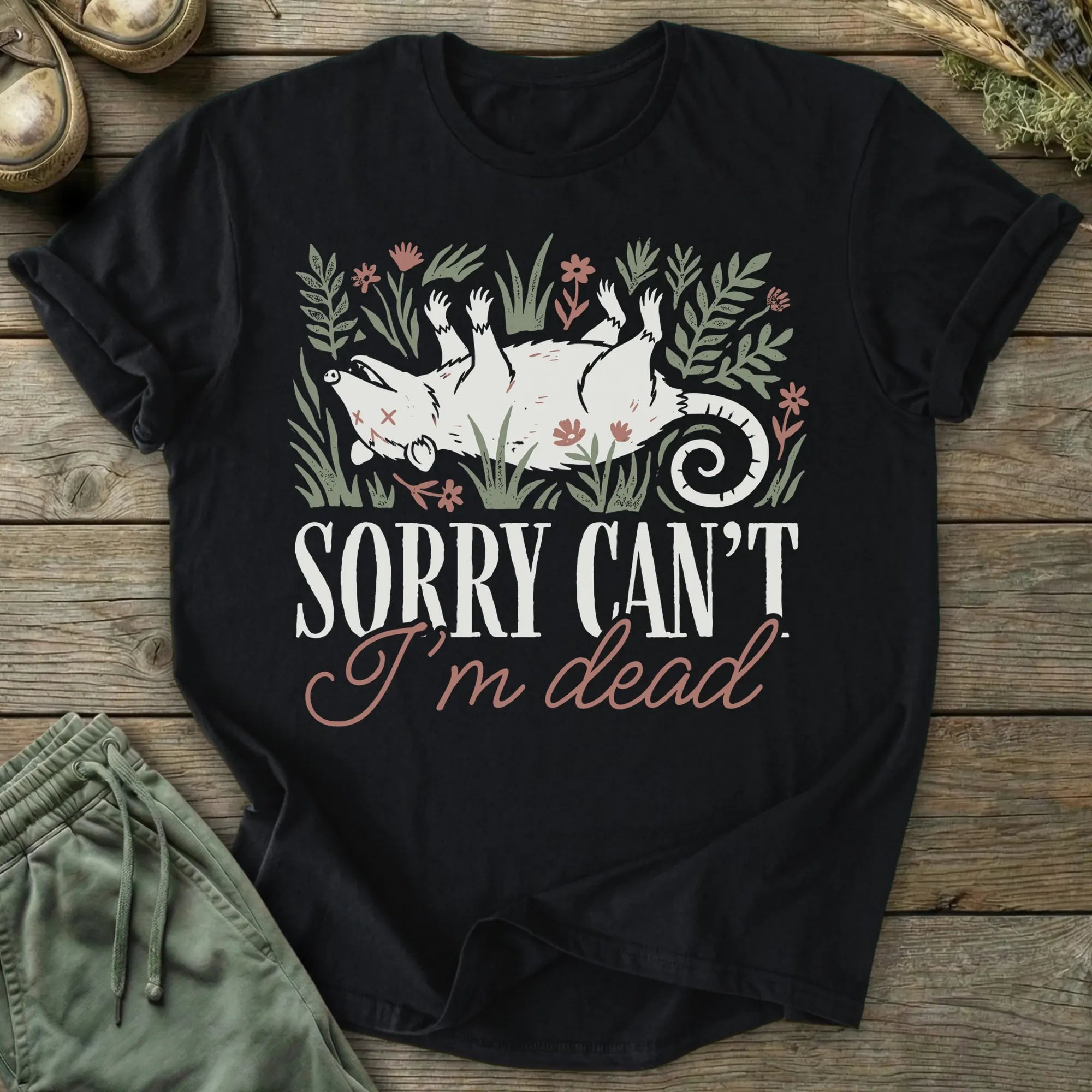 Printify T-Shirt Can't I'm Dead T-Shirt