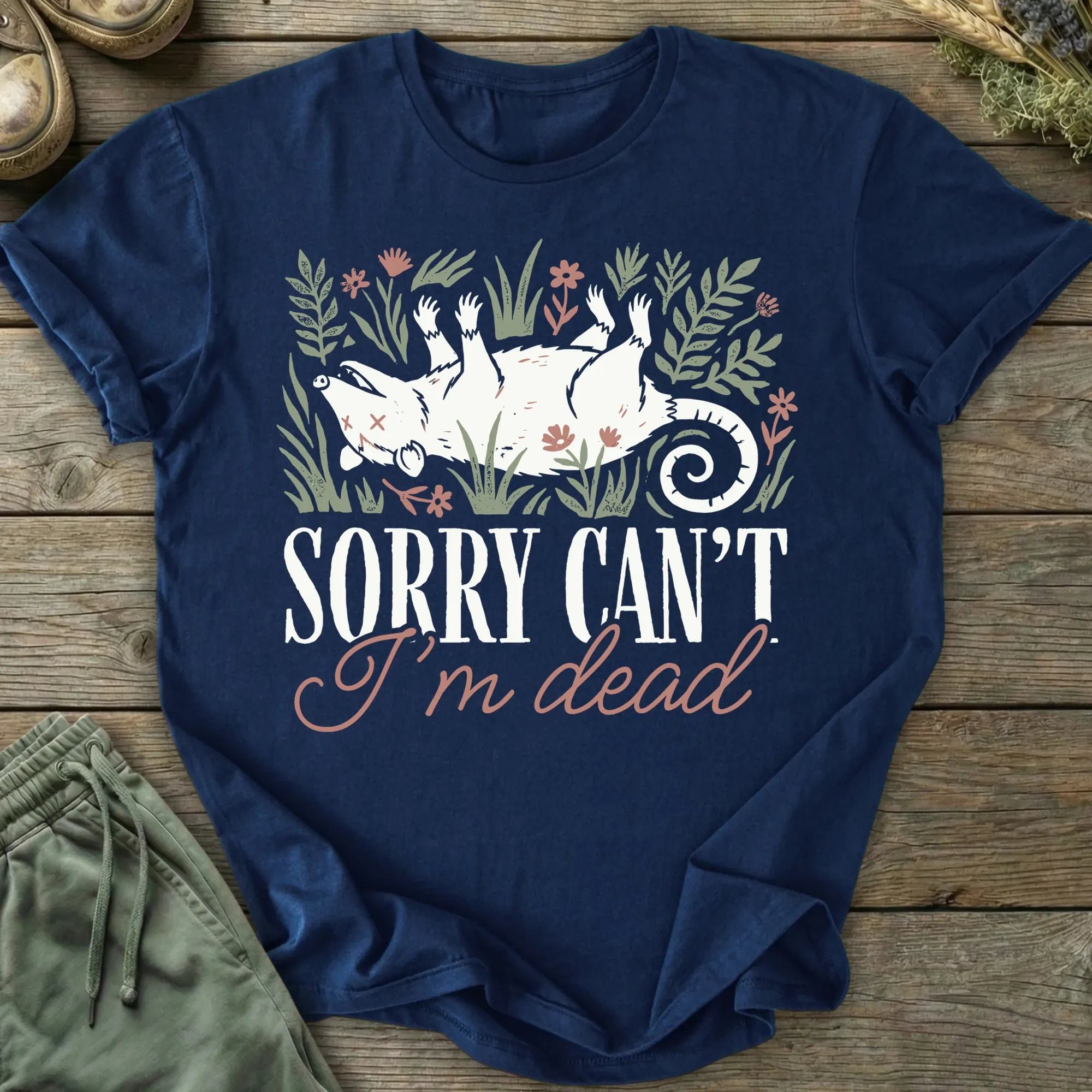 Printify T-Shirt Can't I'm Dead T-Shirt