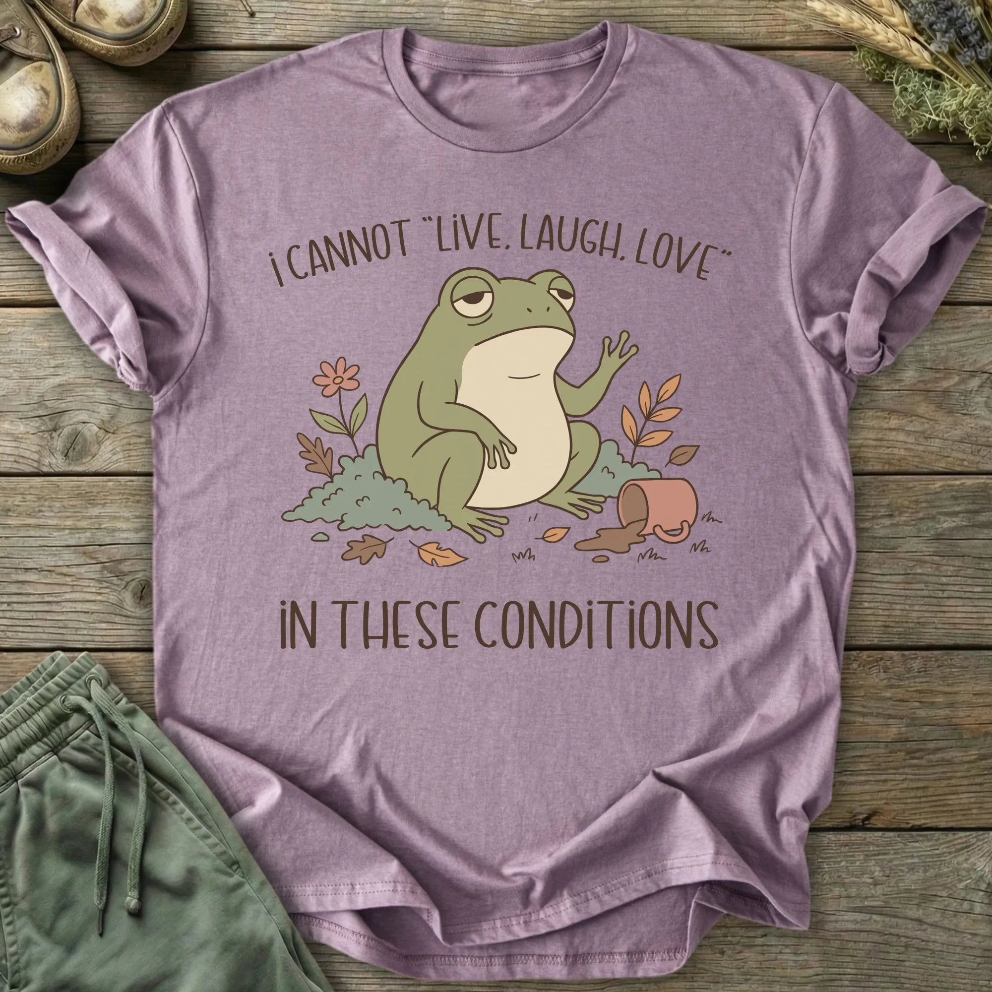 Printify T-Shirt Cannot Live Laugh T-Shirt
