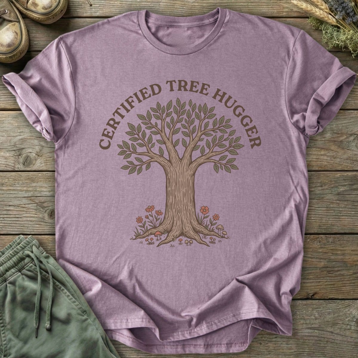 Printify T-Shirt Certified Tree Hugger T-Shirt