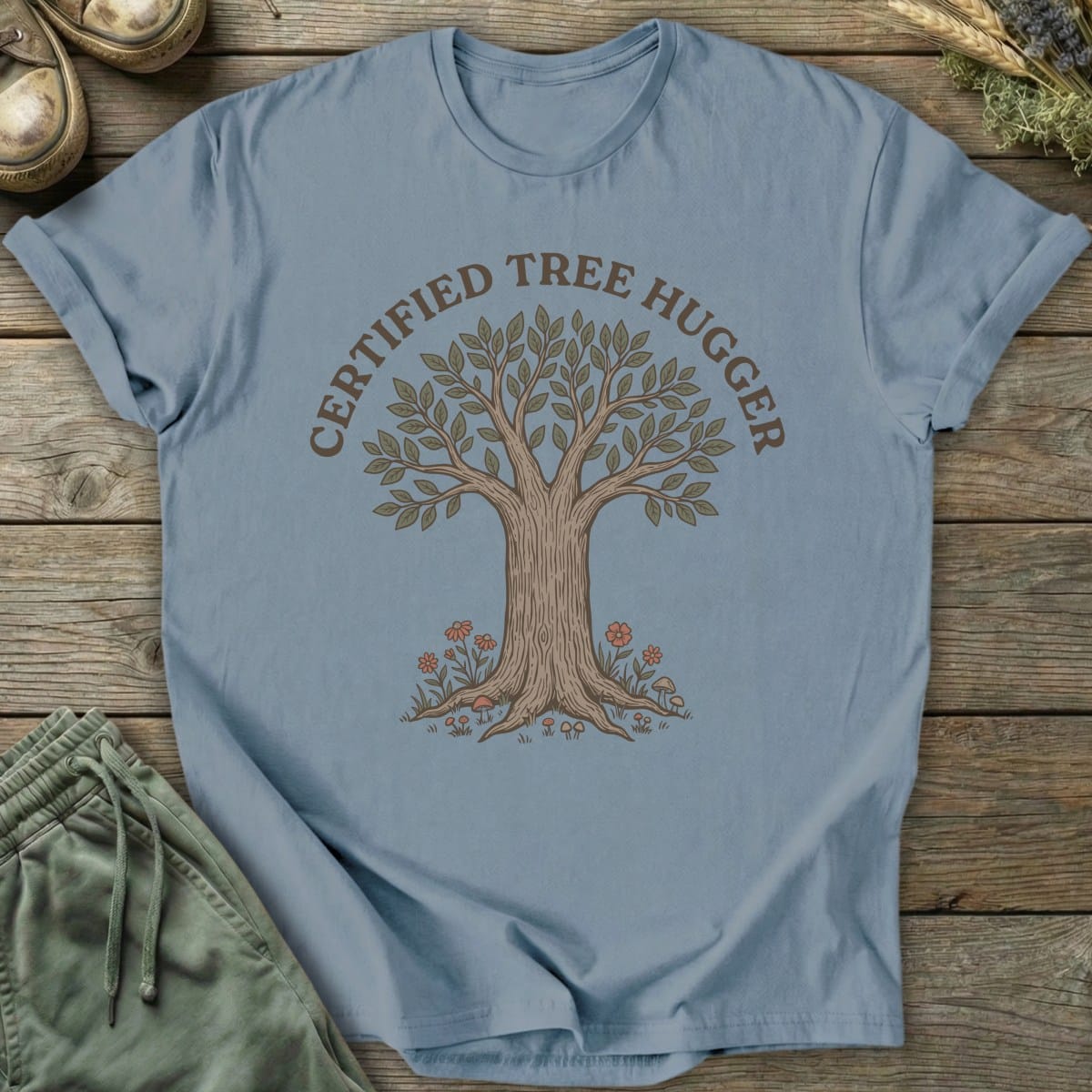 Printify T-Shirt Certified Tree Hugger T-Shirt