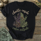 Printify T-Shirt Chaotic Inside Calm Outside T-Shirt