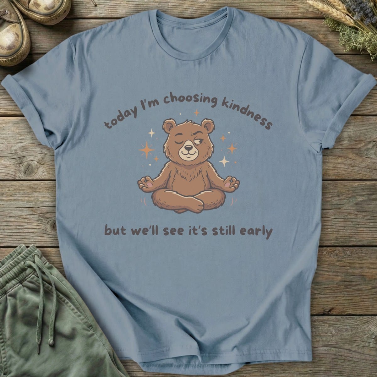 Printify T-Shirt Choosing Kindness Bear T-Shirt