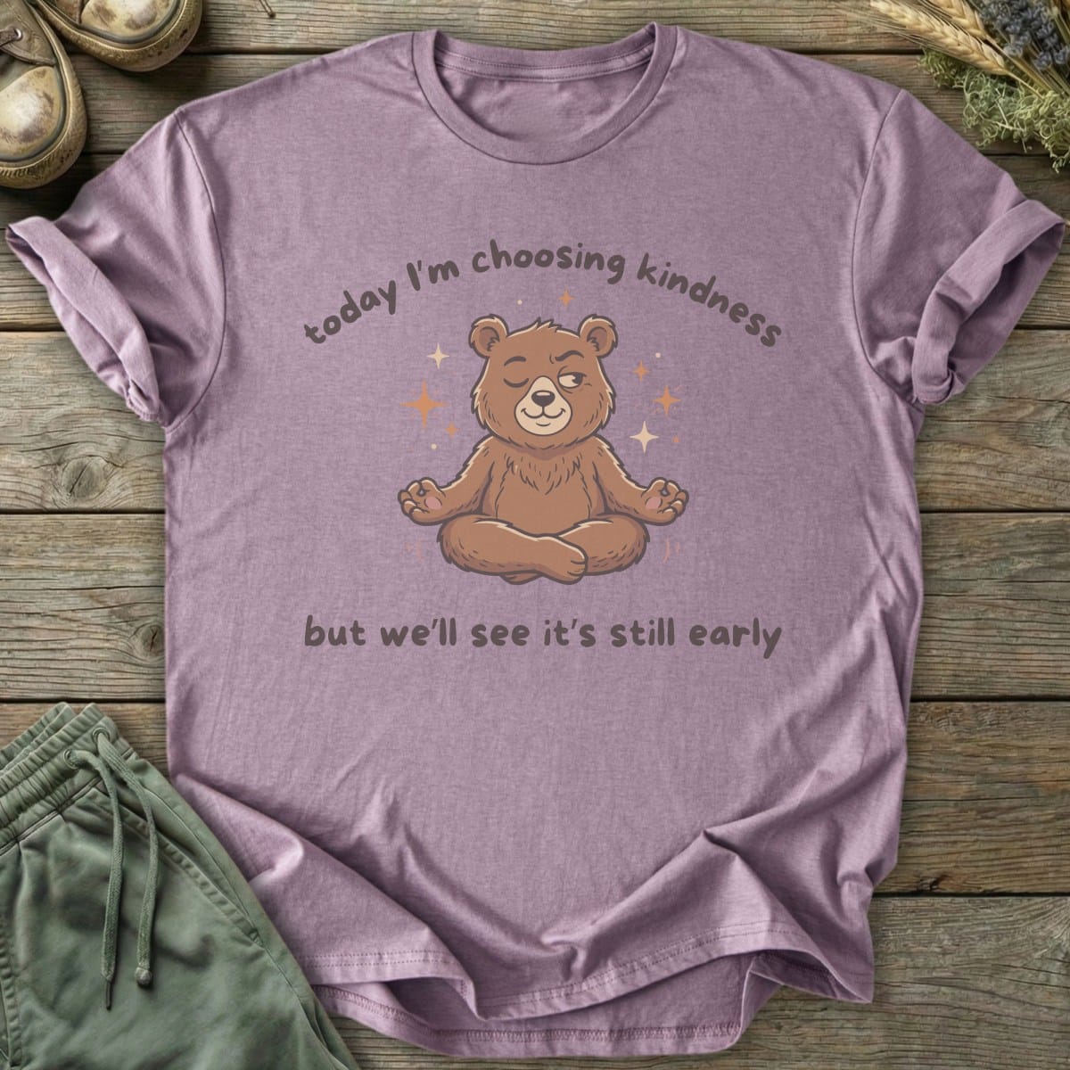Printify T-Shirt Choosing Kindness Bear T-Shirt