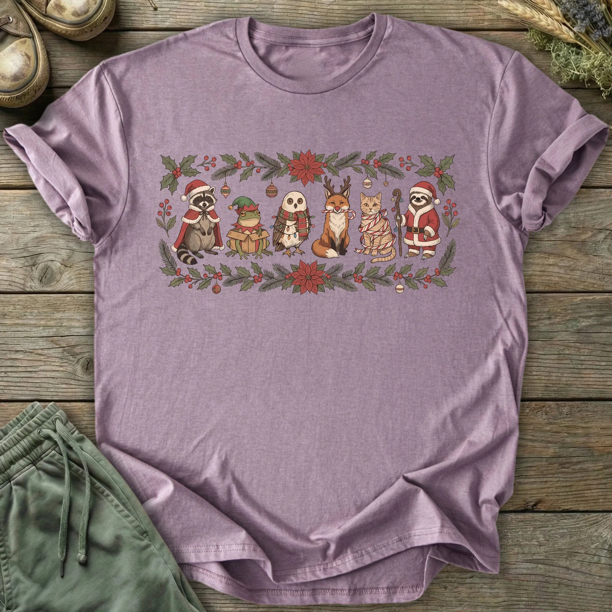 Printify T-Shirt Christmas Friends T-Shirt