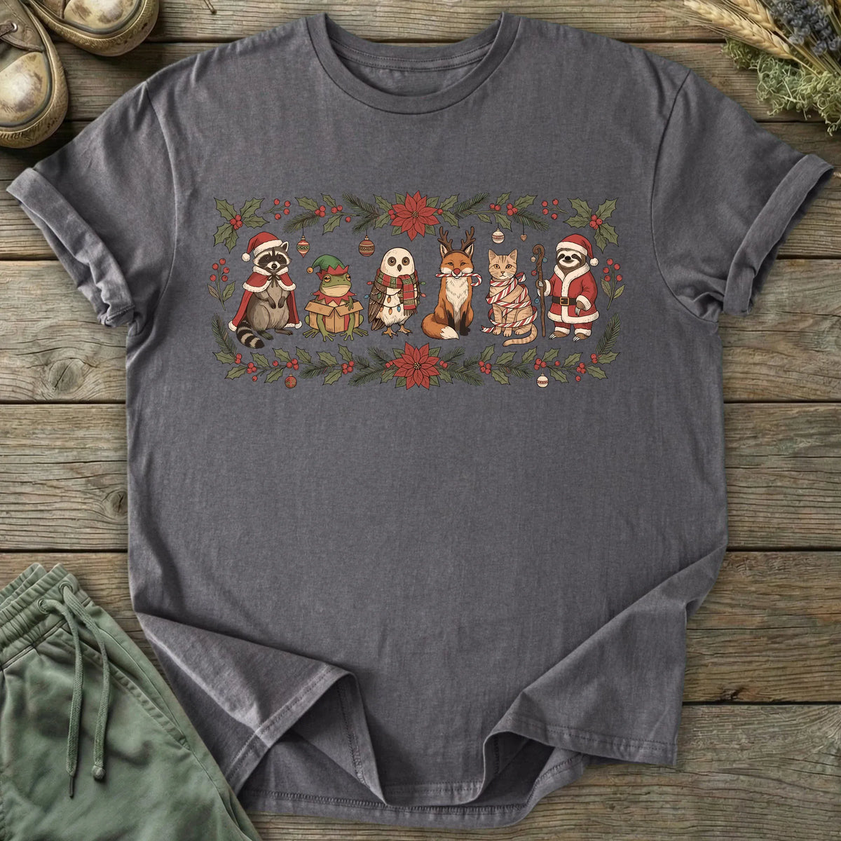 Printify T-Shirt Christmas Friends T-Shirt