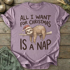 Printify T-Shirt Christmas Nap T-Shirt