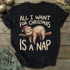 Printify T-Shirt Christmas Nap T-Shirt