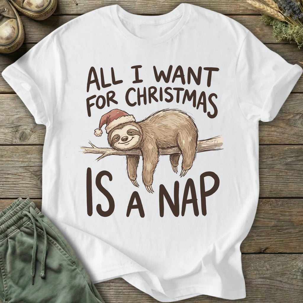 Printify T-Shirt Christmas Nap T-Shirt