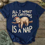 Printify T-Shirt Christmas Nap T-Shirt