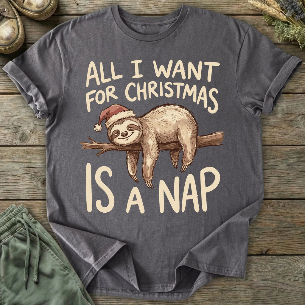 Printify T-Shirt Christmas Nap T-Shirt