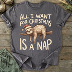 Printify T-Shirt Christmas Nap T-Shirt
