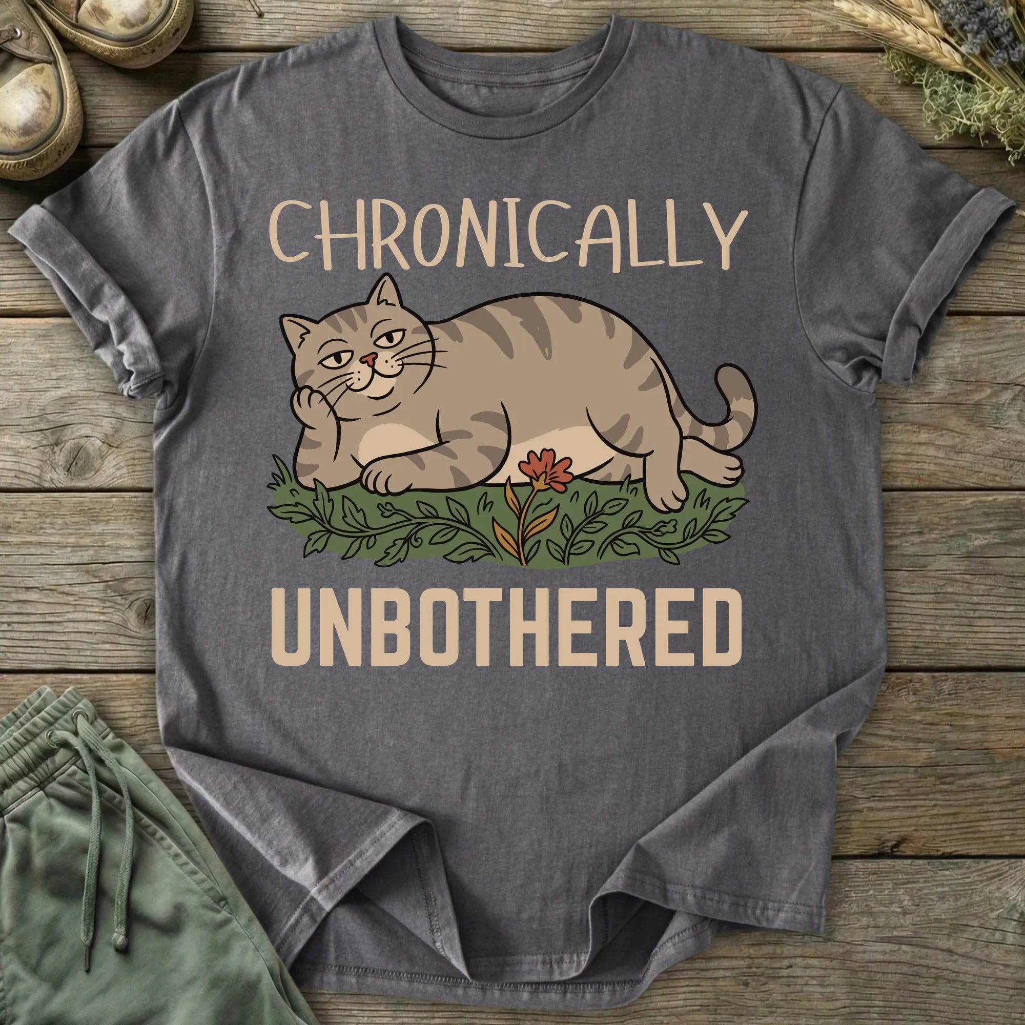 Printify T-Shirt Chronically Unbothered T-Shirt