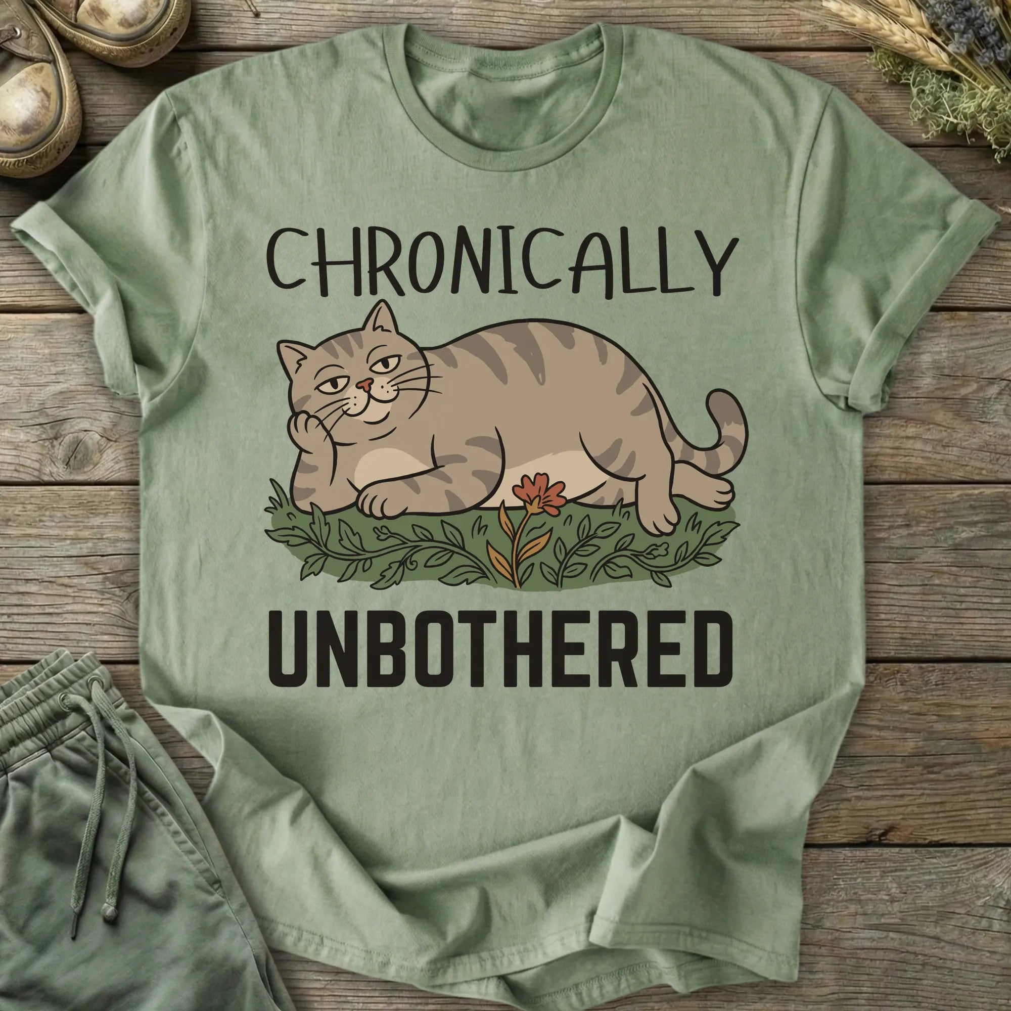 Printify T-Shirt Chronically Unbothered T-Shirt
