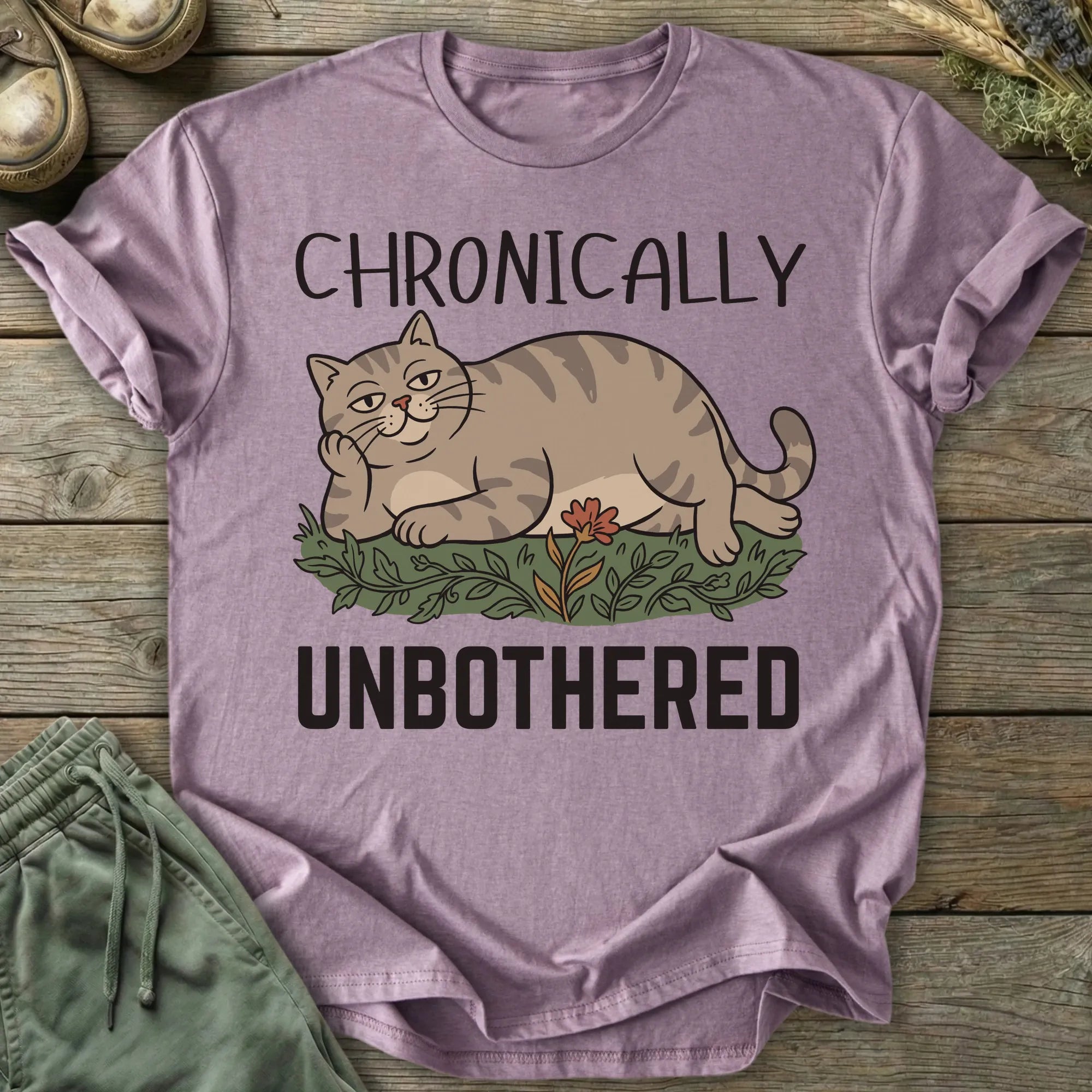 Printify T-Shirt Chronically Unbothered T-Shirt